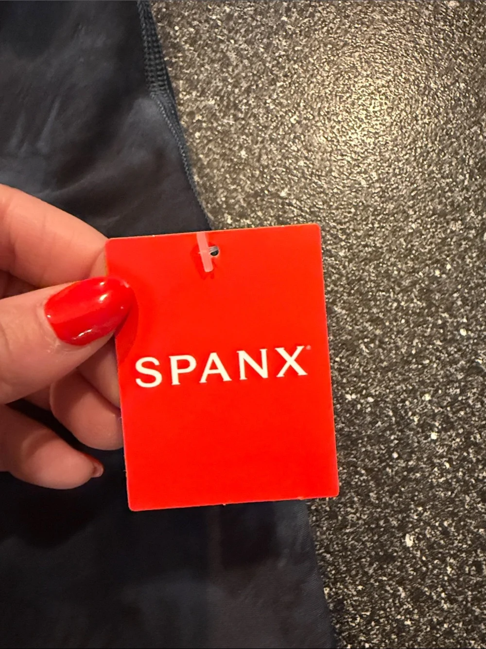 NWT Women’s SPANX Booty Boost Leggings - Black Tie Dye Print - size XL - Picture 6 of 7